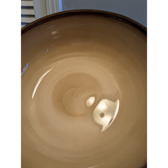 Sango Nova Brown 4933 Beige Tan Vegetable Pasta Serving Bowl 9" Wide 3" High - Picture 12 of 15